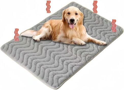 Self Heating Cat Mat Self Warming Cat Bed (24"*18) inch Thermal Cat Mat Extra Warm Pet Mat with Anti-Slip Bottom Ultra Soft Dog Bed Fit Dog Crates & Kennels Cat Warmer Mat for Indoor Cats. in Saudi Arabia