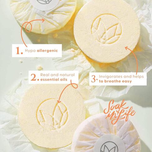 Musee Shower Steamers - Sweet Orange and Sunflower | Relaxing Shower Birthday Gifts for Women, Mom and Men | Stress Relief | 4 Shower Steamers Aromatherapy in Saudi Arabia