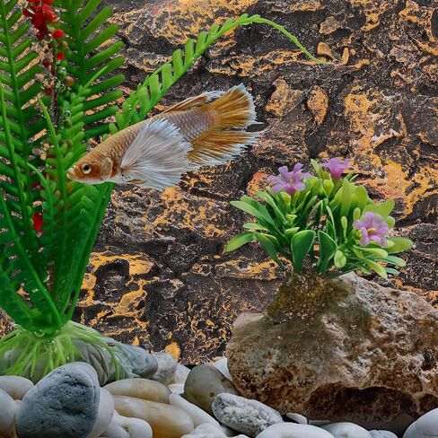 INOOMP Natural Cork Terrarium Background, Reptile Background Climbing Wall Terrarium Accessories Natural Cork Bark in Saudi Arabia