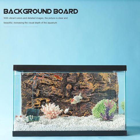 INOOMP Natural Cork Terrarium Background, Reptile Background Climbing Wall Terrarium Accessories Natural Cork Bark in Saudi Arabia