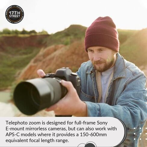 Sigma 100-400mm f/5-6.3 DG DN OS Contemporary Lens for Sony E | E-Mount Lens/ Full-Frame Format, Four SLD Elements, OS Image Stabilization, Godox TT350S Flash, 64GB Extreme PRO UHS-I Memory Card in Saudi Arabia