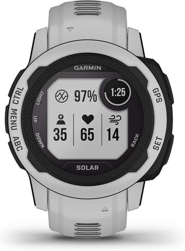 Garmin Instinct 2S Solar, Smaller-Sized GPS Outdoor Watch, Solar Charging Capabilities, Multi-GNSS Support, Tracback Routing, Graphite, 40 MM (Renewed) in Saudi Arabia
