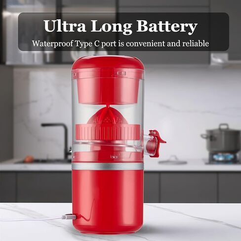 Eletric Citrus Juicer Machine, Orange Juicer Squeezer Rechargeable with USB Cable,Portable Juicer, Black… in Saudi Arabia