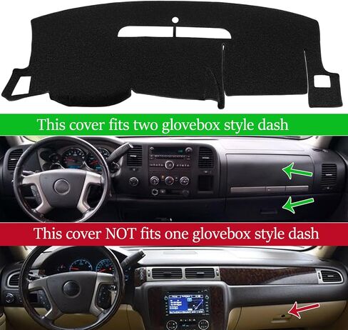 Dash Cover for GMC Sierra/Chevy Silverado 1500 2014-2018(Dark Gray) Y32 in Saudi Arabia