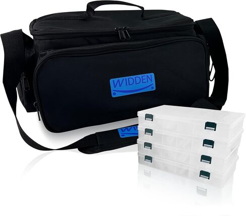 Fishing Tackle Bag with 4 * 3600 Tackle Boxes, Waterproof Fishing Bags for Saltwater or Freshwater, Tackle Box Organizers and Storage, Fishing Tackle Storage Bags & Wraps Padded Shoulder Strap in Saudi Arabia