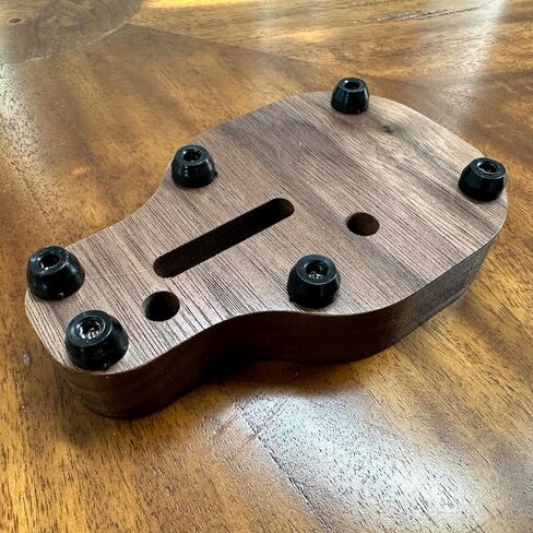 Walnut Wooden Charger Base Compatible with Apple MagSafe and Watch Chargers. Solid Wood. Handmade in USA. in Saudi Arabia