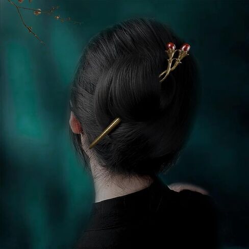 Carved Wooden Hair Stick for Women Handmade Hair Pin for Long Hair Chopsticks for Buns Wooden Hair Fork for Hair Styling (Hair Stick C) in Saudi Arabia