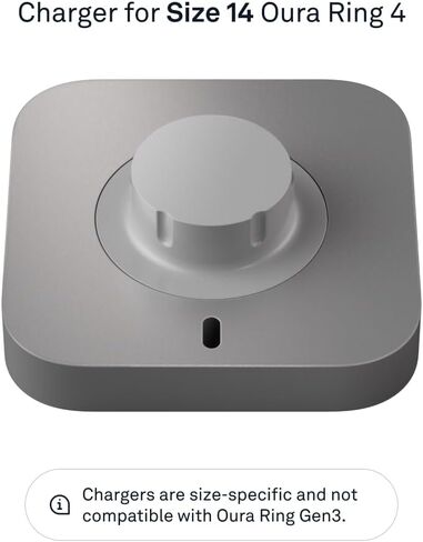 شاحن Oura Ring 4 - مقاس 8 - قاعدة شحن وكابل USB-C - يشحن Oura Ring 4 حتى 8 أيام in Saudi Arabia