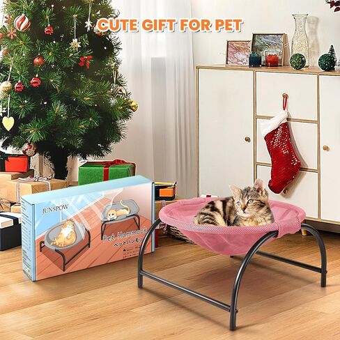 Medium Cat Bed - Breathable Mesh Material, Suitable for Indoor and Outdoor Use, Easy Assembly, Drainage and Quick Drying in Kuwait