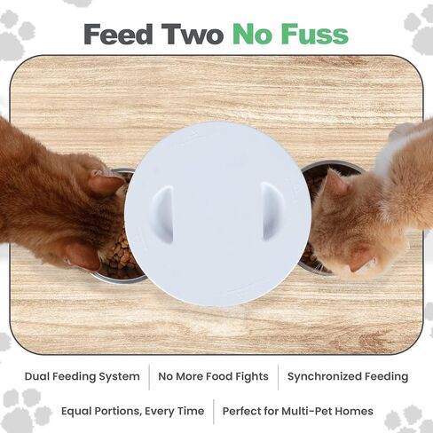Automatic Cat Food Dispenser, Cat Food Dispenser, Automatic Cat Feeders 2 Cat, Cat Feeder Automatic, Dual Automatic Cat Feeder, Automatic Cat Feeder, Auto Cat Feeder, Pet Feeder Automatic in Saudi Arabia