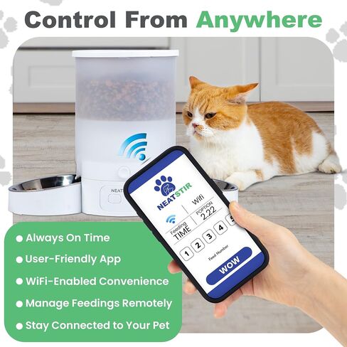 Automatic Cat Food Dispenser, Cat Food Dispenser, Automatic Cat Feeders 2 Cat, Cat Feeder Automatic, Dual Automatic Cat Feeder, Automatic Cat Feeder, Auto Cat Feeder, Pet Feeder Automatic in Saudi Arabia
