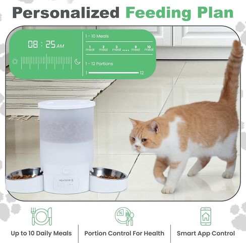 Automatic Cat Food Dispenser, Cat Food Dispenser, Automatic Cat Feeders 2 Cat, Cat Feeder Automatic, Dual Automatic Cat Feeder, Automatic Cat Feeder, Auto Cat Feeder, Pet Feeder Automatic in Saudi Arabia