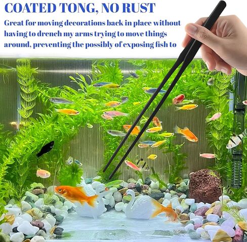 Coral Feeder Fish Feeder, Tank Feeding Tube Tongs Tweezers for Axolotl Reef Roids Aquatic Plant Spider Snake Lizard, Aquarium Cleaning Kit 7 Pieces in Kuwait