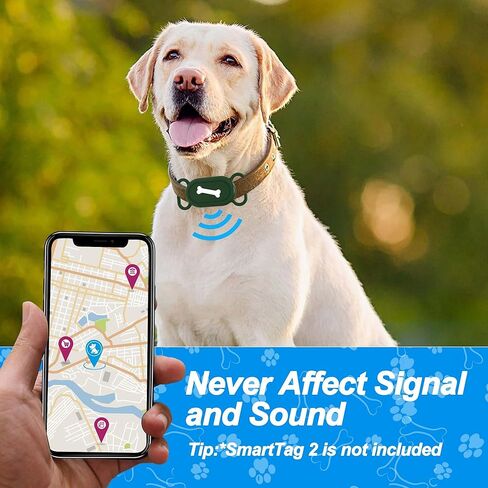 XANGNIER 4 Pack Silicone Dog Collar Holder Compatible with Samsung Galaxy Smart Tag 2, Waterproof Case for SmartTag 2,Fits for 0.8-1In Cat Dog Pet Collars,Dog GPS Tracker Protective Cover Accessories in Kuwait