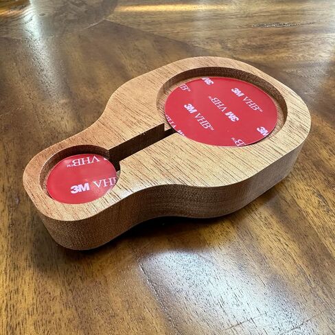 Walnut Wooden Charger Base Compatible with Apple MagSafe and Watch Chargers. Solid Wood. Handmade in USA. in Saudi Arabia