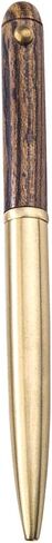 Gullor Handcrafted Wooden Ballpoint Pen, Made of Rosewood and Brass - Brownish Yellow Stripes in Saudi Arabia