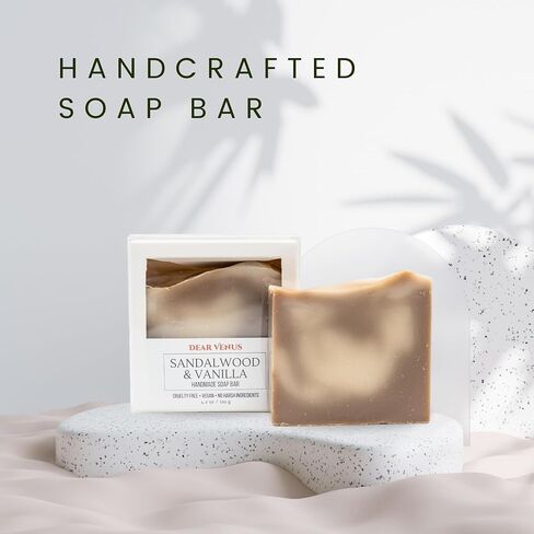 Handcraft Cold-Process Soap Bar, Cherry Blossom Scent (1 pack,) Handmade Body and Face Soap For Men And Women, Vegan, Cruelty Free, Made in USA, 4.2oz - Fresh Collection in Saudi Arabia