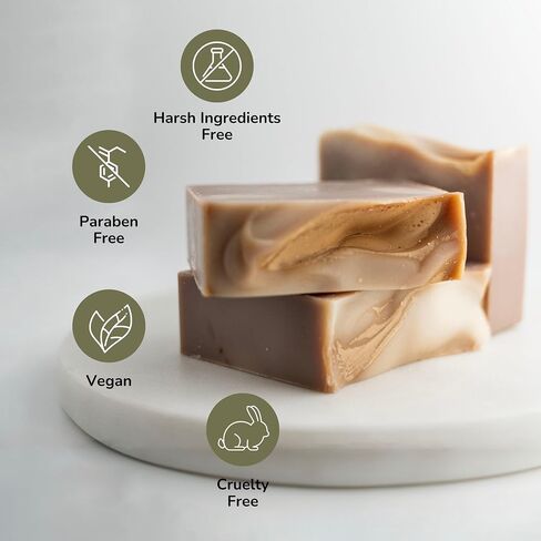 Handcraft Cold-Process Soap Bar, Cherry Blossom Scent (1 pack,) Handmade Body and Face Soap For Men And Women, Vegan, Cruelty Free, Made in USA, 4.2oz - Fresh Collection in Saudi Arabia
