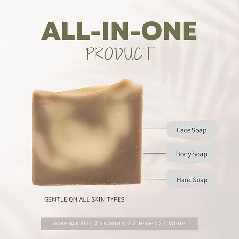Handcraft Cold-Process Soap Bar, Cherry Blossom Scent (1 pack,) Handmade Body and Face Soap For Men And Women, Vegan, Cruelty Free, Made in USA, 4.2oz - Fresh Collection in Saudi Arabia