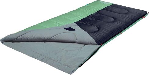 Coleman Biscayne Big & Tall 40°F Sleeping Bag, Fits Adults up to 6ft 4in Tall, No-Snag Zipper with Stuff Sack Included, Machine Washable in Saudi Arabia