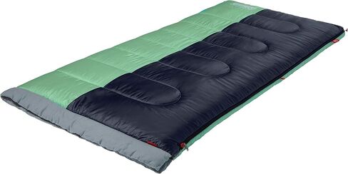 Coleman Biscayne Big & Tall 40°F Sleeping Bag, Fits Adults up to 6ft 4in Tall, No-Snag Zipper with Stuff Sack Included, Machine Washable in Saudi Arabia