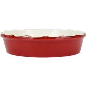 Vietri Bakers Cappuccino Pie Dish, Handmade Oven Baking Dish, Stoneware Serving Pan/Bakeware