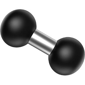 25mm / 1 inch Ball to 1" Ball Extension Ball Adapter Compatible with RAM Mounts B Size for Standard Dual Ball Socket Arms (Black 1)