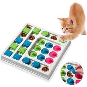 Cat Puzzle Feeder ，Cat Puzzle Toy ，Interactive Cat Slow Feeder Kitten Toys ，Maze Puzzle Hidden Food Pet Feeder，Cat Toys for Bored Indoor Adult Cats
