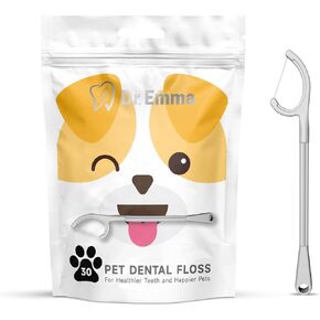 Dog Tooth Brush Picks Pet Dental Floss for Teeth Cleaning Plaque Remover for Teeth Dental Care for Small to Large Dogs, Cats