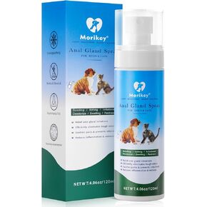 Pet Anal Gland Spray,Fast Relieves Anal Gland Irritations&Itching for Dogs Cats,Stops Scooting, Odor Elimination Anti Itch Dog Spray,Safe for All Animals - 4.06 Fl Oz