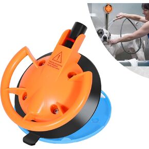 120 Pounds Heavy Duty Dog Bath Strong Suction Cups, Reusable Dog Bathing Suction Cup, Portable Dog Bath Suction Cup Anchor with Tether Fit for Pet Dogs Cat for Shower, Bathing, Blowing, Trimming