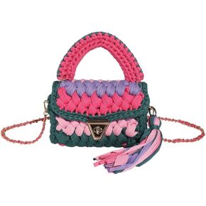 Handmade Crochet Wedding Party Purse Crossbody Bags for Women Shoulder Bag Clutch Flap Evening Bag