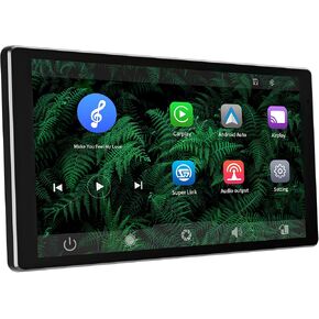 Wireless Apple Carplay Screen for Car, 8 Inch 1280 * 800 IPS Portable Carplay & Andriod Auto Screen,Portrait and Landscape Screen Modes with HD Backup Camera Steering Wheel Control