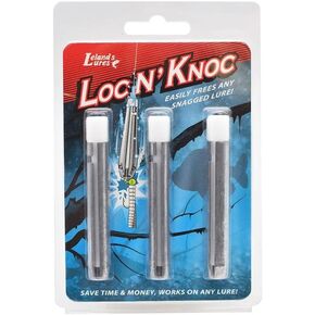 Loc N Knoc Fishing Lure Retriever Tool for Fishing Lures and Baits, Easily Frees Any Snagged Lure, Pack of 3