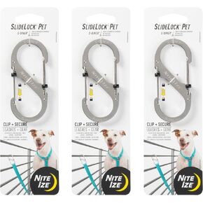 Nite Ize SlideLock Pet S-Biner - 3 Count (3 Pack)