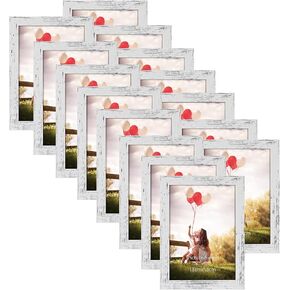 HORLIMER 8.5 x 11 Picture Frame Set of 15, Black Photo Frames 8.5 by 11 for Certificate Diploma Document, Wall Hanging or Tabletop Display