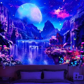 Avinyl Green Floral Art Tapestry Wall Hanging for bedroom