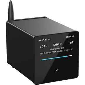 SMSL B200 Decoder Receiver Bluetooth 5.1 Audio Preamplifier CS43131 Chip RCA Output Coaxial Optical Output USB Input