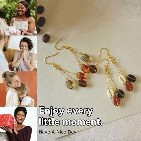 Cute Coffee Earrings, Gold Plated Fun Novelty Coffee Bean Drop Dangle Earrings, Gifts for Coffee Lovers Coffeeholic Women Girls (color 02) in Saudi Arabia