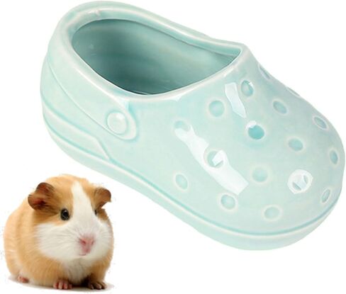 Colorful Hamster Food and Water Bowl Set - Stylish and Practical Pet Feeding Solution (Cyan) in Saudi Arabia