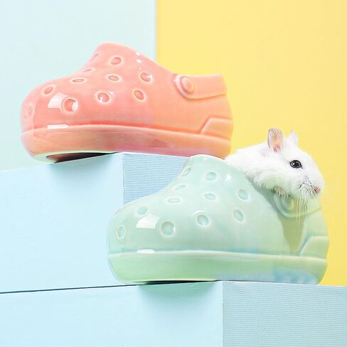 Colorful Hamster Food and Water Bowl Set - Stylish and Practical Pet Feeding Solution (Cyan) in Saudi Arabia