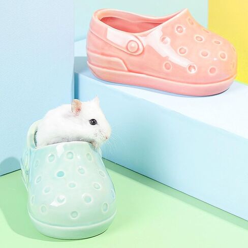 Colorful Hamster Food and Water Bowl Set - Stylish and Practical Pet Feeding Solution (Cyan) in Saudi Arabia