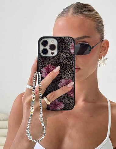 S.J JEWELRY Phone Charm Cell Phone Lanyard Beaded Wrist Lanyard for Phone Handmade Crystal Charms Strap Phone Accessories in Saudi Arabia