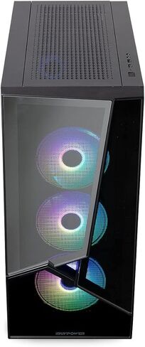 iBUYPOWER Slate MESH Gaming PC Desktop Computer Intel Core i7 14700F CPU, NVIDIA GeForce RTX 5070 12GB GPU, 32GB DDR5 RGB 5200MHz RAM, 1TB NVMe SSD, Windows 11 Home, Keyboard and Mouse - SMI7N5701 in Kuwait