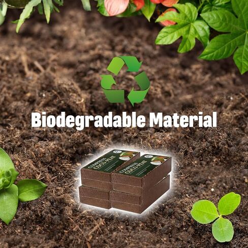 PINVNBY 6 Pack Natural Compressed Coconut Fiber Substrate, Coconut Coir, Coconut Fiber Brick, Coconut Husk Terrarium Bedding for Reptile, Bearded Dragon, Turtle, Hermit Crab, Snake, Lizards in Saudi Arabia