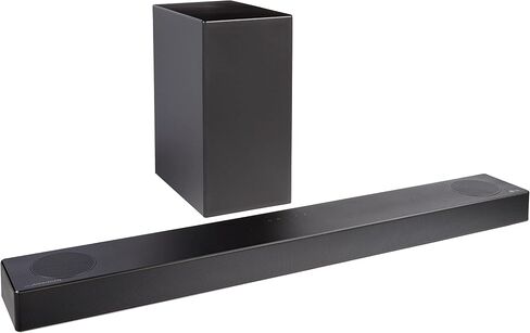 ال جي S60T 3.1 الفصل. مكبر صوت مع مضخم صوت لاسلكي، صوت Dolby، TV Synergy، واجهة Wow، AI Sound Pro (موديل جديد 2024) in Saudi Arabia