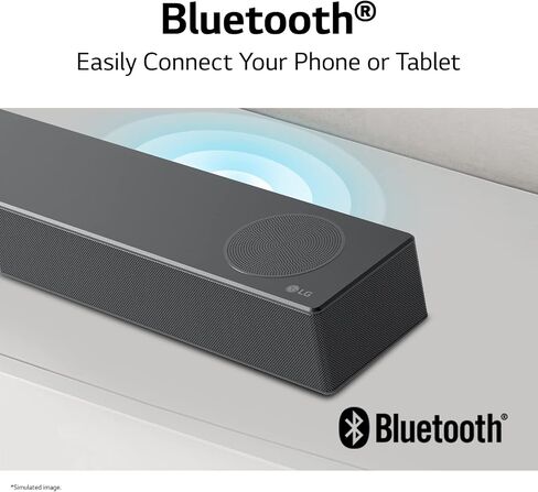 ال جي S60T 3.1 الفصل. مكبر صوت مع مضخم صوت لاسلكي، صوت Dolby، TV Synergy، واجهة Wow، AI Sound Pro (موديل جديد 2024) in Saudi Arabia