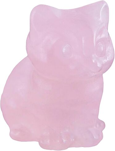 2" Elephant Decor, Elephant Statue, Natural Healing Crystal, Feng Shui Decor, Elephant Figurine, Room Home Office Desk Decor Gifts for Women Men (Rose Quartz) in Saudi Arabia