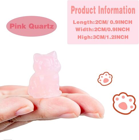 2" Elephant Decor, Elephant Statue, Natural Healing Crystal, Feng Shui Decor, Elephant Figurine, Room Home Office Desk Decor Gifts for Women Men (Rose Quartz) in Saudi Arabia