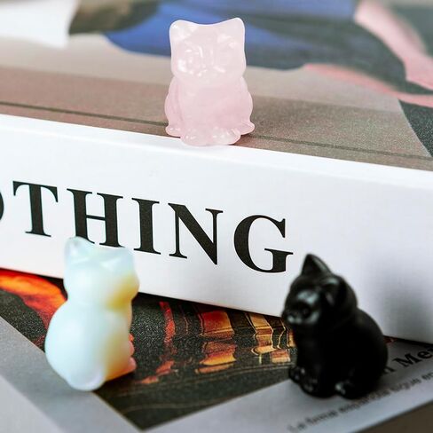 2" Elephant Decor, Elephant Statue, Natural Healing Crystal, Feng Shui Decor, Elephant Figurine, Room Home Office Desk Decor Gifts for Women Men (Rose Quartz) in Saudi Arabia